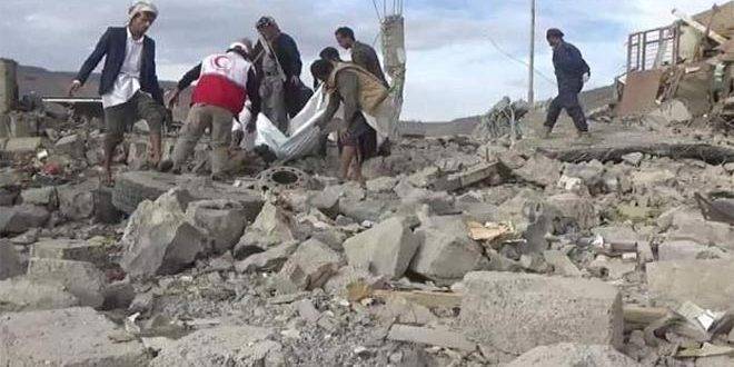 استشهاد 3 أشخاص في اليمن جراء
استهداف طيران العدوان السعودي لمسجد