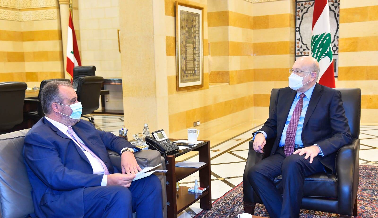ميقاتي إجتمع وبوشكيان بعد عودته من العراق: سيعقد اجتماعا وزارياً الاثنين المقبل