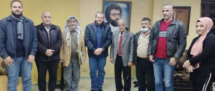 حزب الله في صيدا استقبل وفد
"هيئة فلسطينيين فاقدي الأوراق الثبوتيّة"