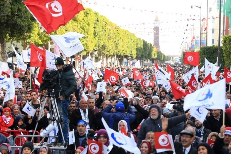 بعد قمع المظاهرات في تونس
النهضة تدعو للتنسيق لاستعادة الديموقراطية