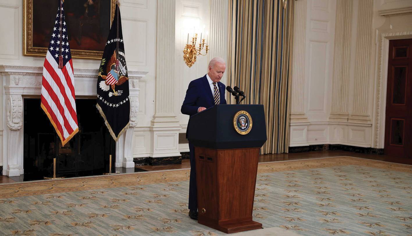 بايدن يستعرض تحديات عامه الأول في الرئاسة:
كورونا واليمن والنووي الإيراني وأوكرانيا