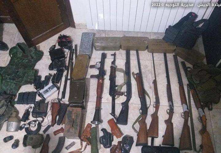 الجيش: توقيف 321 شخصاً
خلال شهر كانون الأول