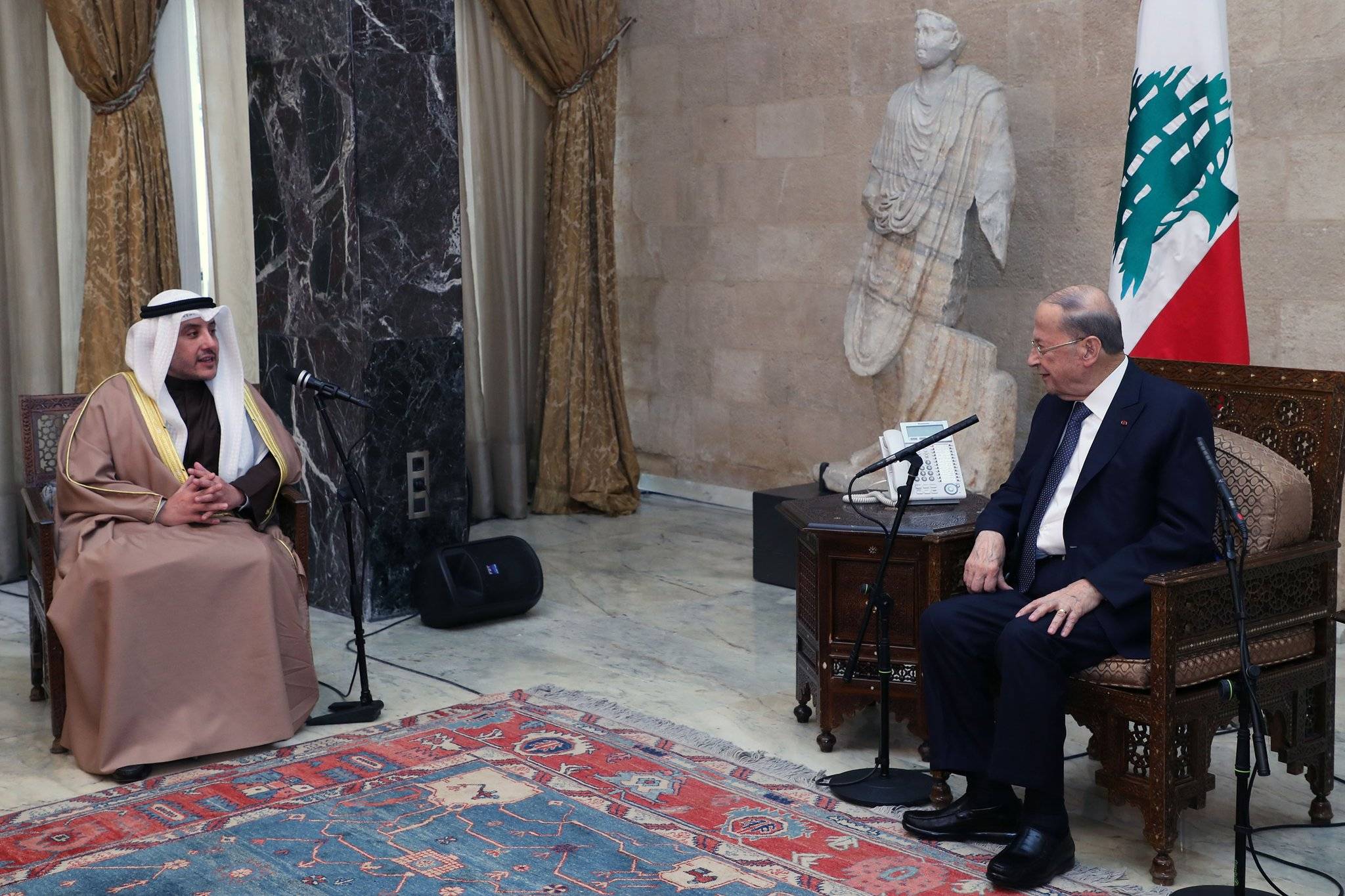 الصباح من بعبدا: أحمل رسالة كويتية - خليجية - عربية وننتظر الرد عليها