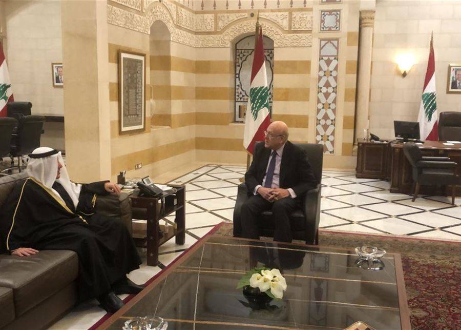 ميقاتي خلال لقائه وزير الخارجية الكويتي: العلاقات بين لبنان والاخوة العرب ستستعيد متانتها وهذا ما نتطلع اليه