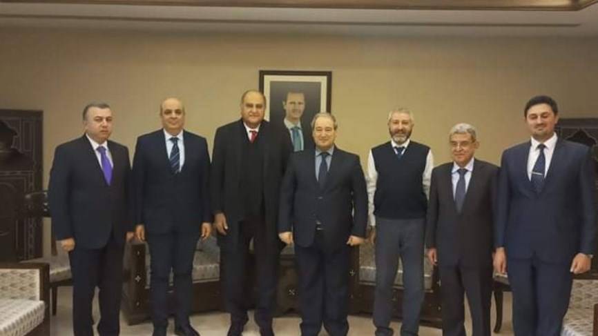 وفد من التيار الوطني الحر في دمشق