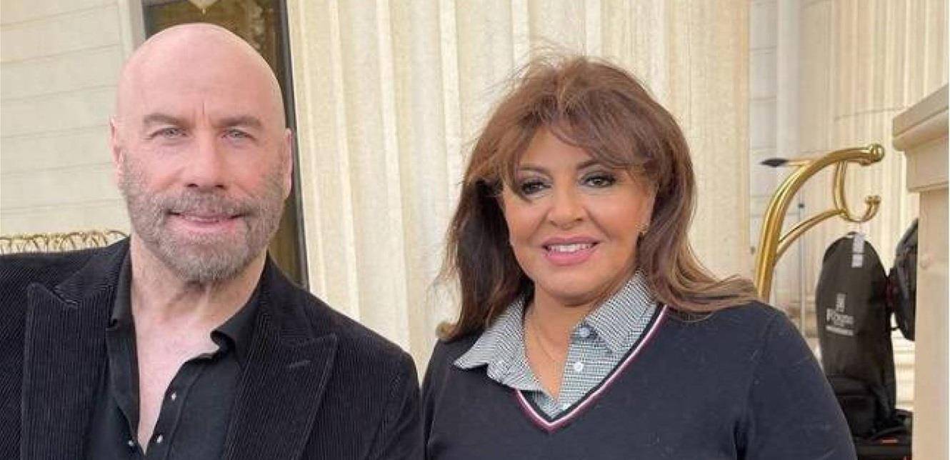 هالة صدقي تعلق بطريقتها على صورتها مع جون ترافولتا