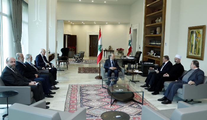 رئيس الجمهوريّة استقبل
وزير المهجّرين مع وفد من العباديّة