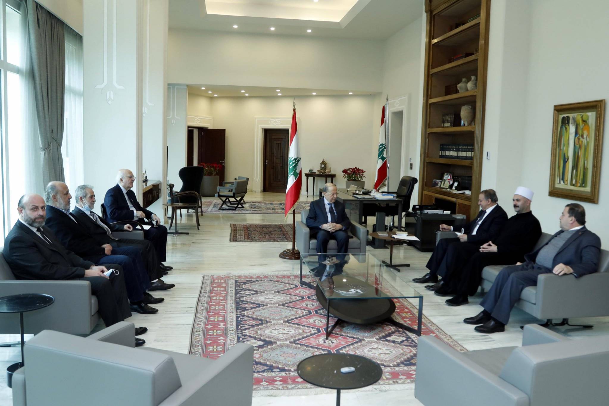 عون بحث شؤون العبادية مع شرف الدين ووفد من البلدة