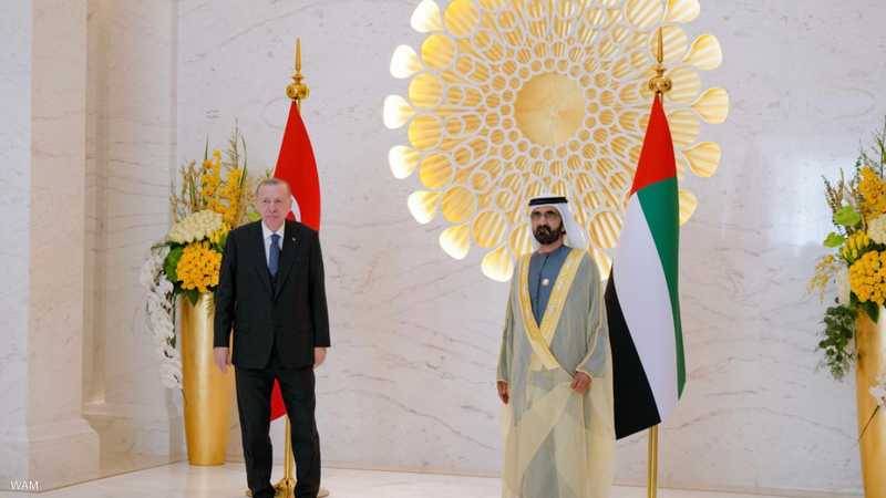 بن راشد يستقبل أردوغان في 