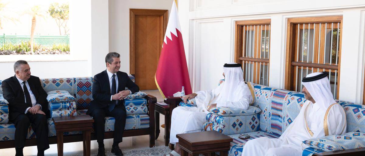 رئيس حكومة كردستان العراق في قطر