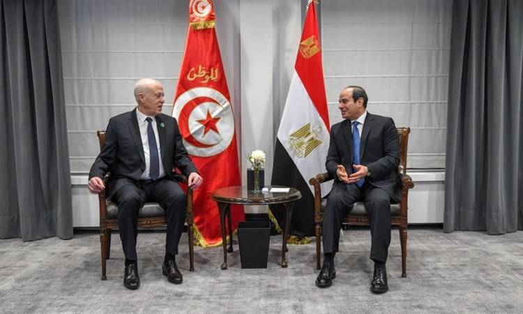 السيسى يؤكد دعمه لإجراءات سعيد في تونس