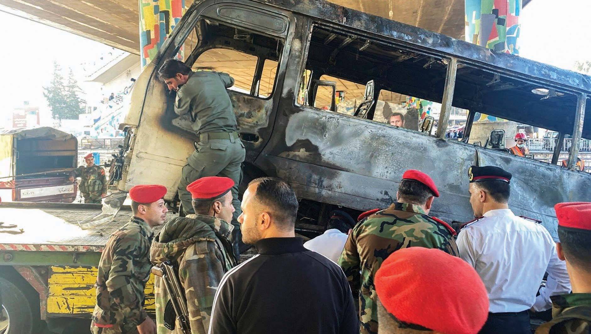 سوريا: استشهاد جندي وجرح 11 آخرين بتفجير في دمشق
شويغو يصل الى سوريا.. المقداد: على من يُشجّعون الإرهاب أن يتوقفوا