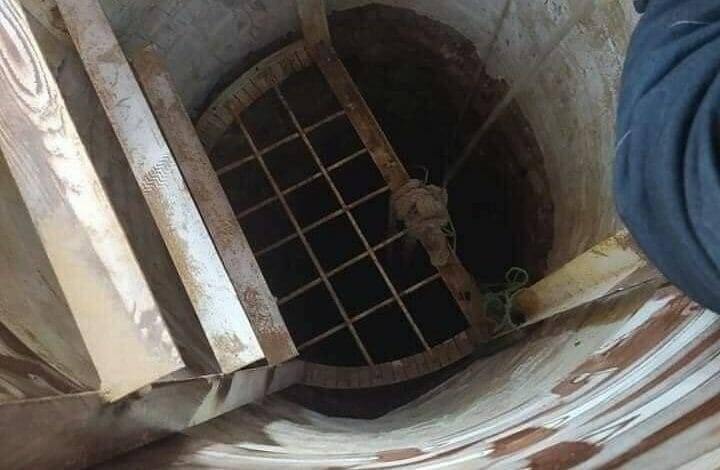 إنقاذ عراقي وابنه سقطا داخل بئر مرقد ديني في بابل
