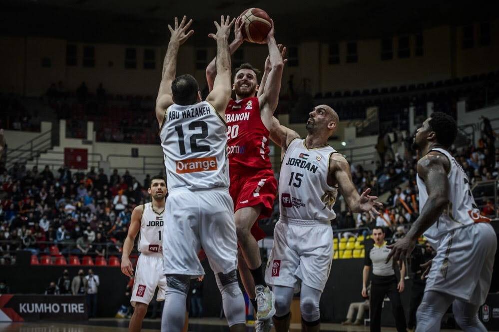 تصفيات كأس العالم في كرة السلة :
الأردن ألحق بلبنان خسارته الأولى (74-63)