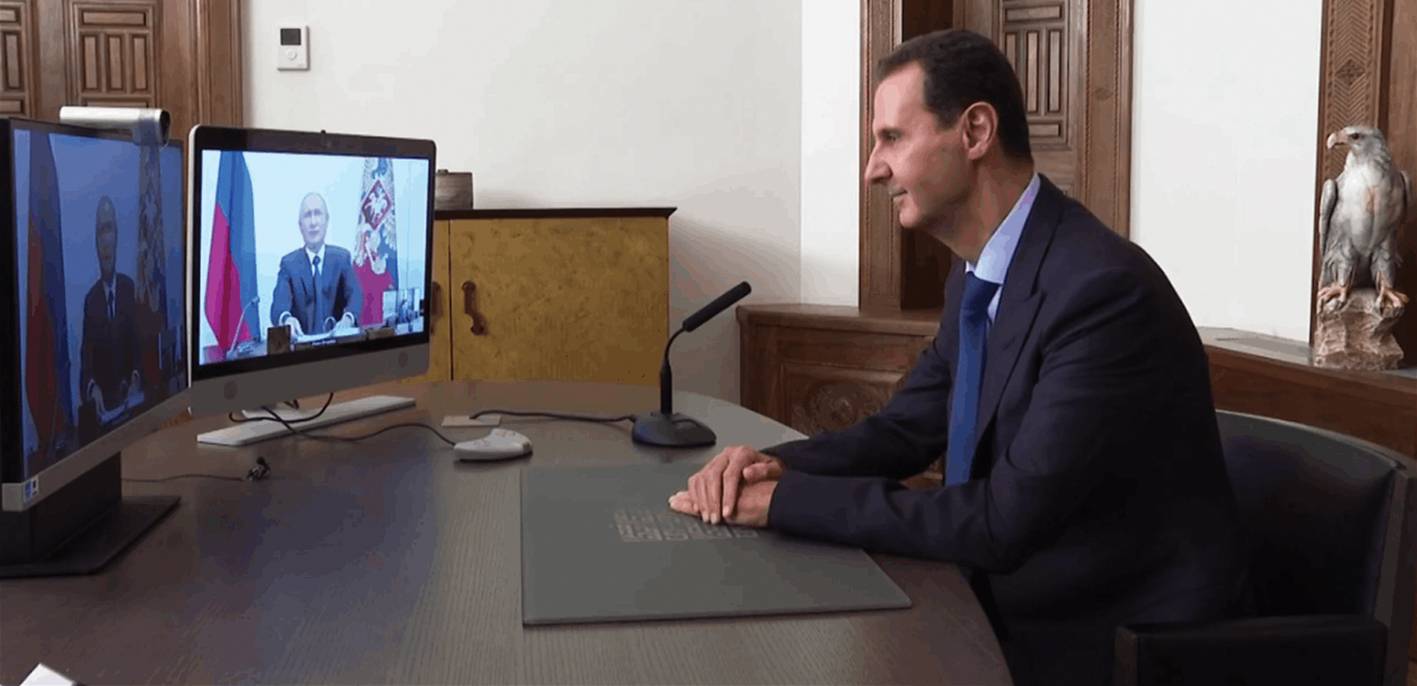 الأسد لبوتين: روسيا لا تدافع عن نفسها فقط وإنّما عن العالم