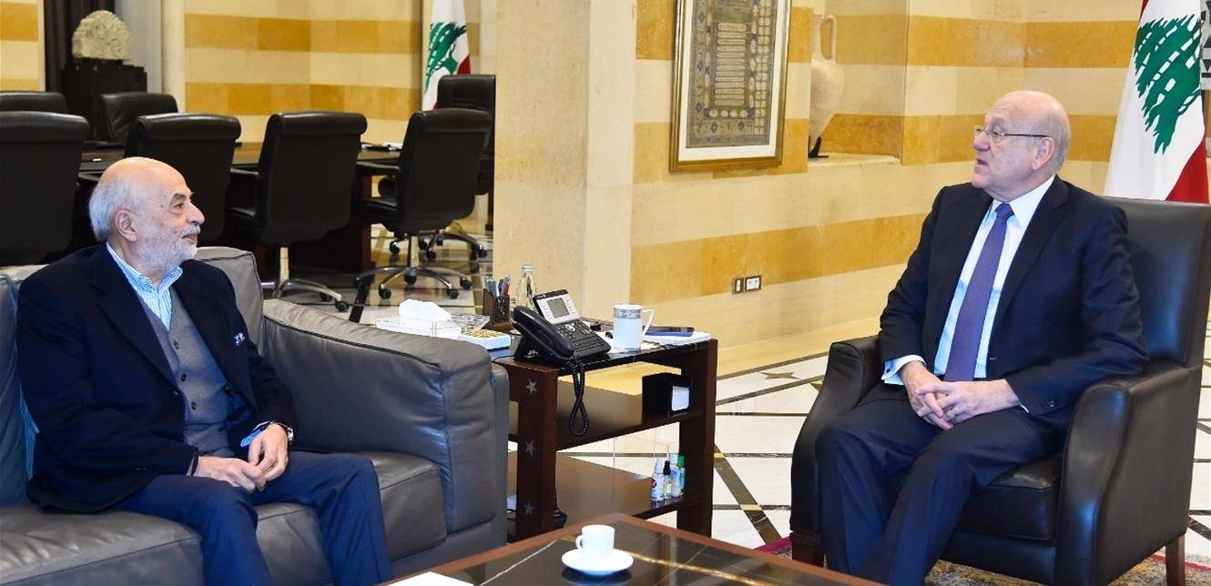 إجتماع لميقاتي وشهيب.. وبحث في إعادة تشغيل معمل الناعمة للكهرباء