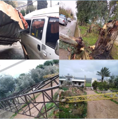 إنحسار المنخفض الجوّي.. والطقس يتحسّن تدريجياً
الرياح العاتية تسبّبت بانقطاع الكهرباء في بعض المناطق