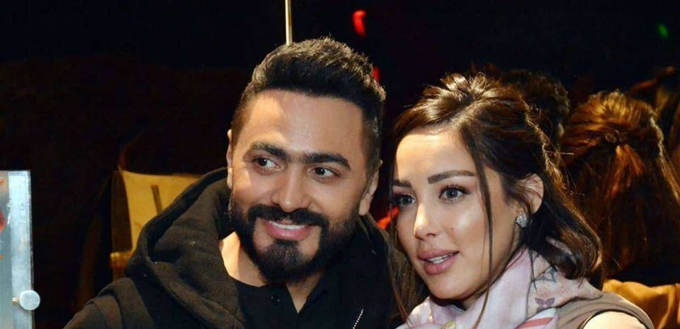 ما حقيقة انفصال تامر حسني وبسمة بوسيل؟