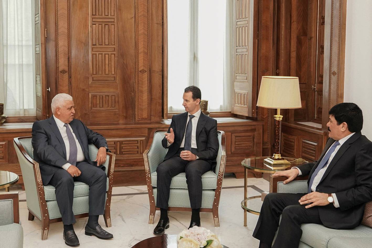 الأسد يبحث مع رئيس «الحشد الشعبي» الشؤون الأمنية المشتركة