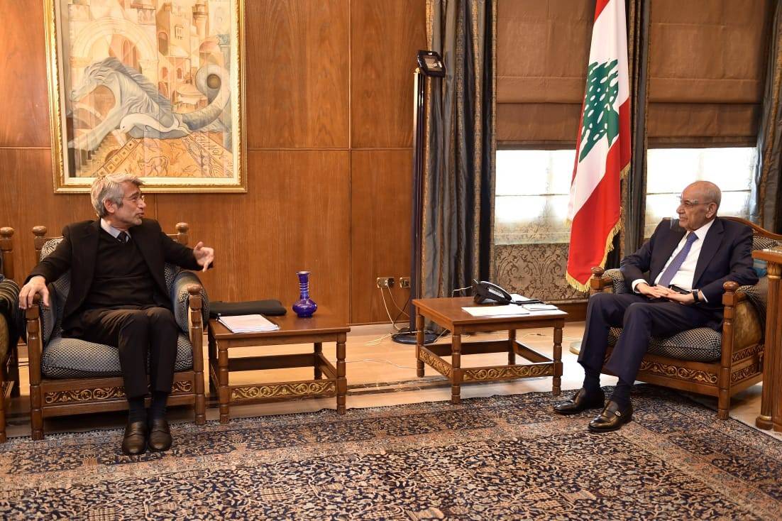 بري التقي فياض واطلع على التطورات الحاصلة
في ملف استجرار الغاز والكهرباء من مصر والاردن