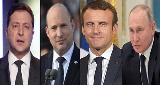 بينيت يتصل بزيلينسكي وماكرون بعد لقائه ببوتين