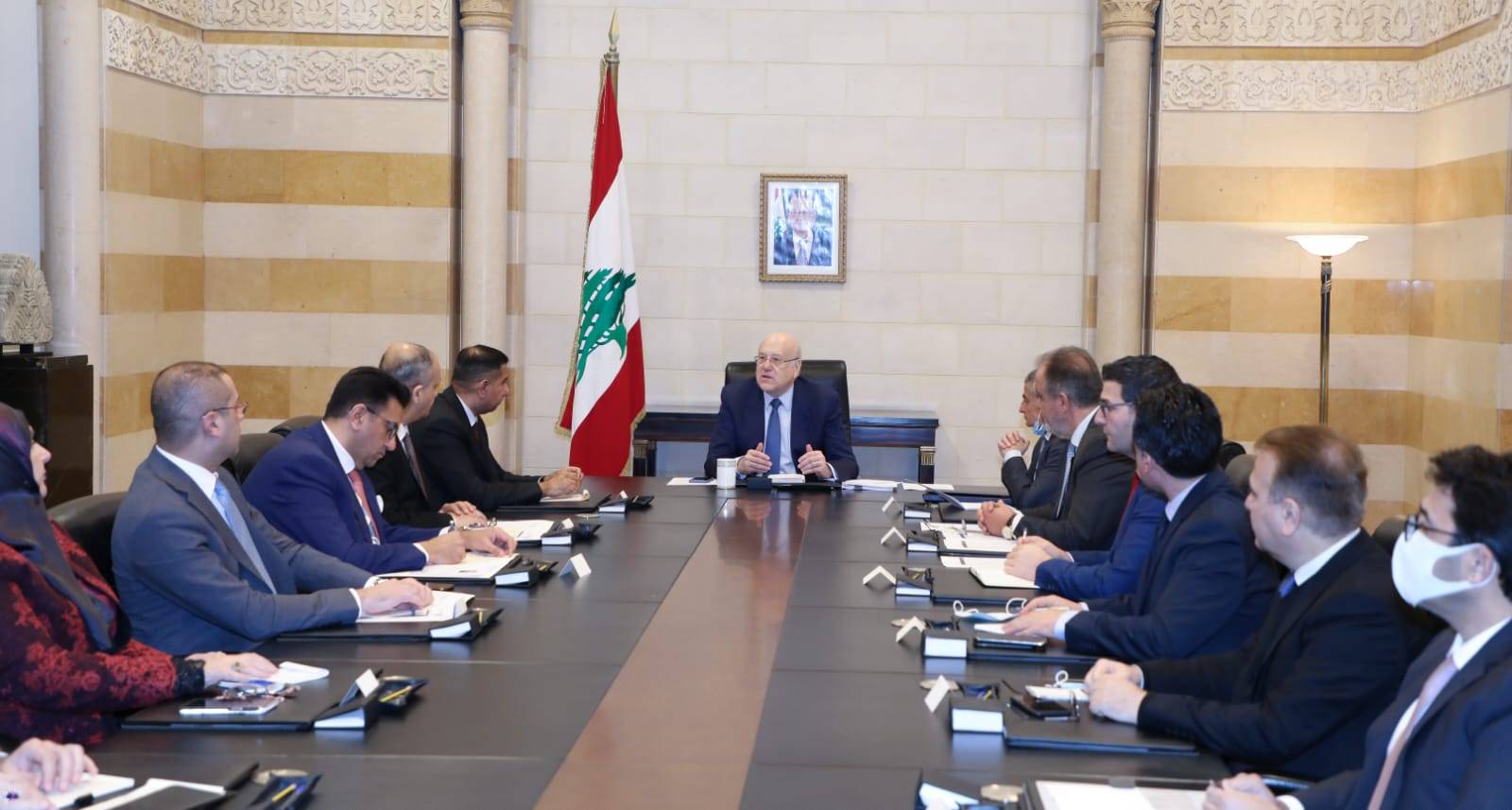 مباحثات محلية وعربية ودولية لميقاتي في السراي الحكومي