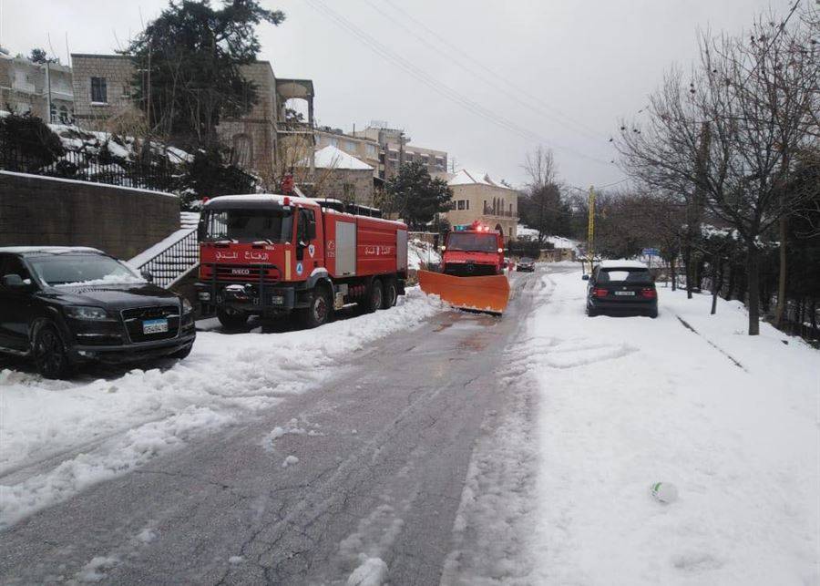 لبنان تحت تأثير العاصفة Gretta.. اليكم الطرقات المقطوعة بسبب تراكم الثلوج!