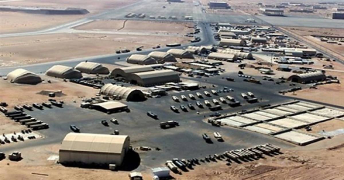 استهداف محيط قاعدة بلد الجوية في العراق بثمانية صواريخ