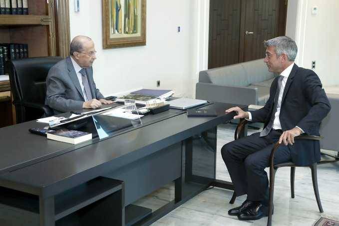عون اطلع على التطورات المتعلقة بأوضاع الكهرباء
فياض: ننتظر الضوء الاخضر من اميركا لاستجرار الغاز