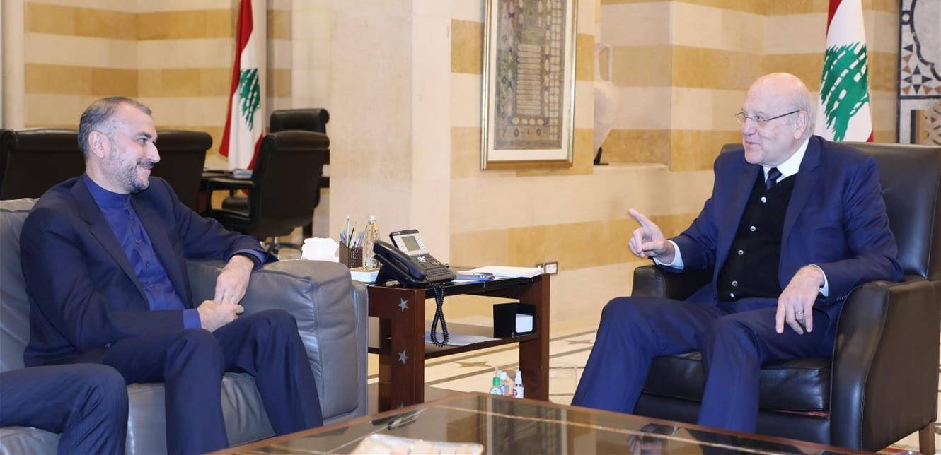 ميقاتي عرض مع عبد اللهيان العلاقات الثنائيية والوضع في المنطقة