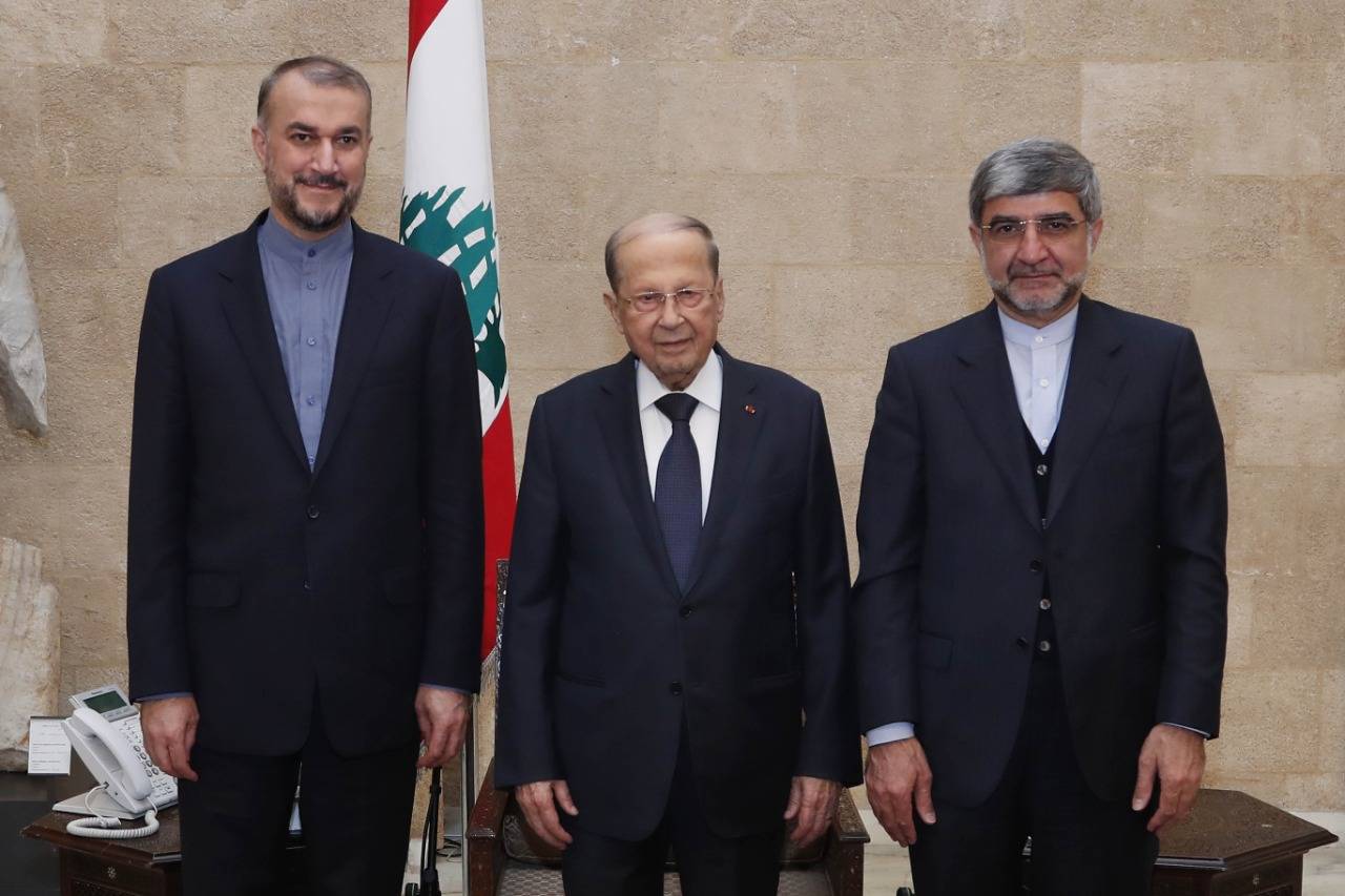 الرئيس عون مستقبلاً وزير الخارجية الإيراني: أي إيجابية في مفاوضات فيينا ستنعكس استقرارا في المنطقة والعالم