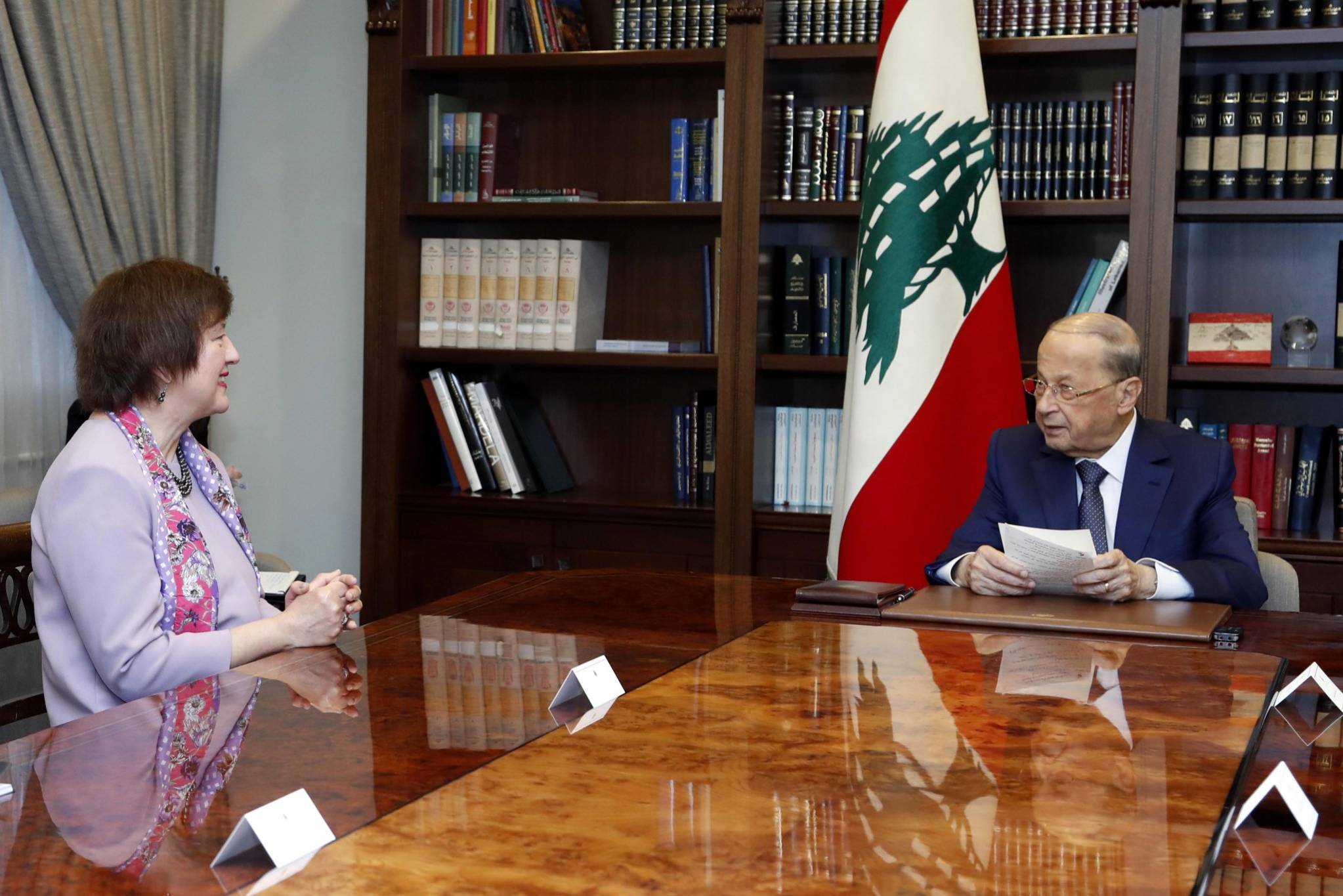 عون إستقبل فرونتسكا ومجموعة العمل الأميركية من أجل لبنان