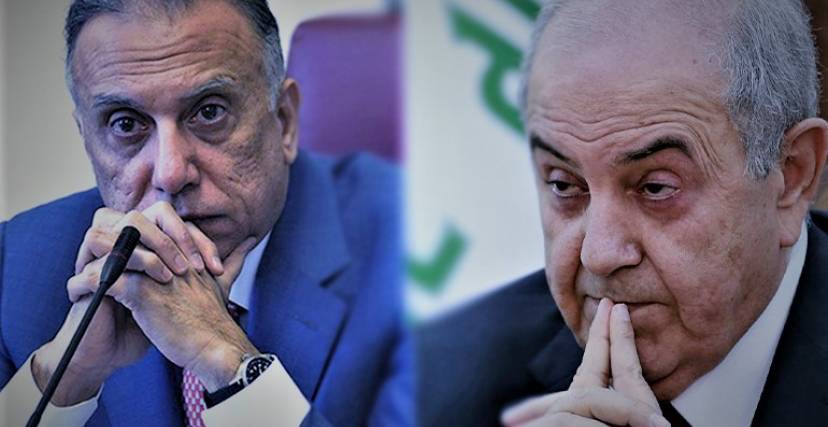 بالصور- الكاظمي يزور علاوي في المستشفى