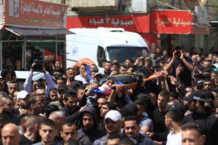 جنين يشيع الشهيد أحمد السعدي