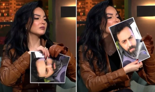 فنانة أردنية تمزق صورة الممثل تيم حسن على الهواء.. لسبب غريب