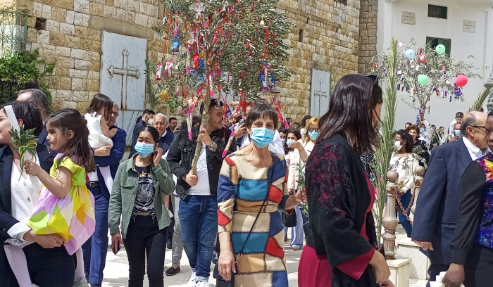 احتفالات أحد الشعانين والقيامة في مرجعيون