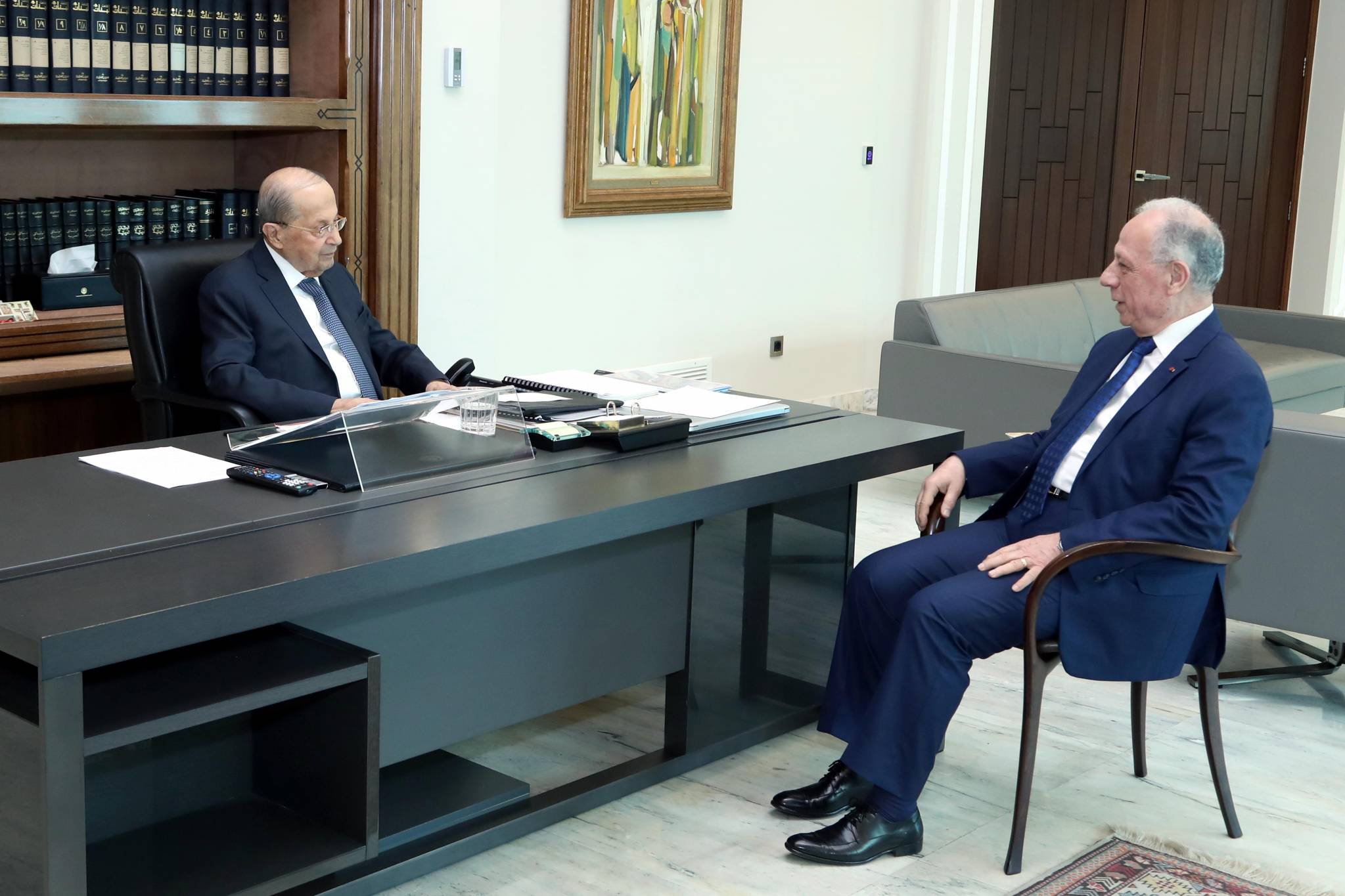 سليم زار رئيس الجمهوريّة وعرض
إجراءات تأمين حماية خط نقل الغاز