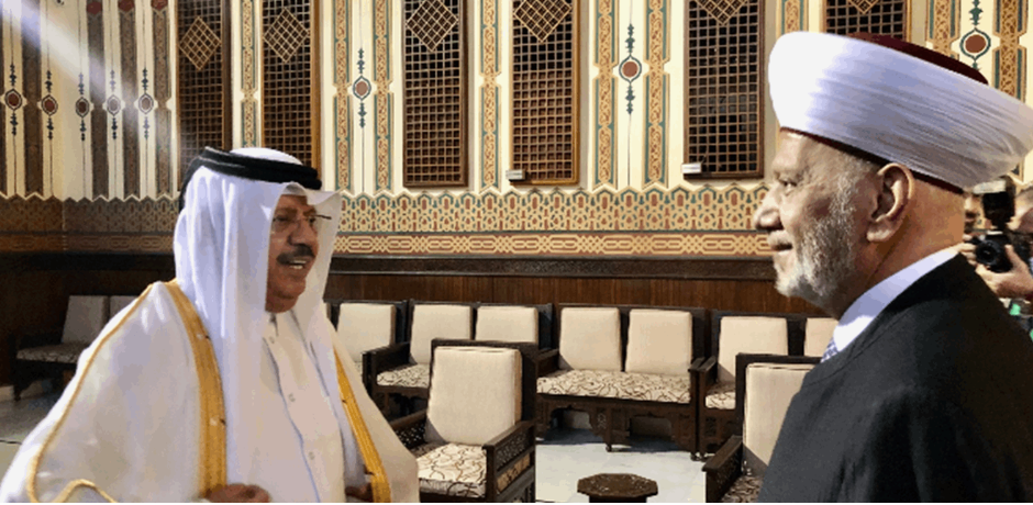 المفتي دريان عرض التطورات وتعزيز التعاون مع السفير القطري