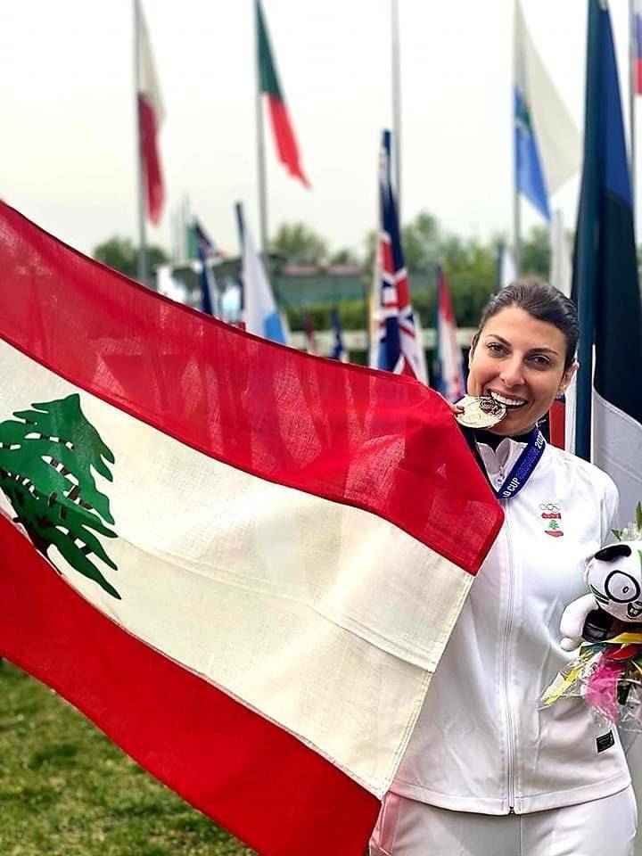 ميدالية برونزية للرامية الدولية راي باسيل في كأس العالم