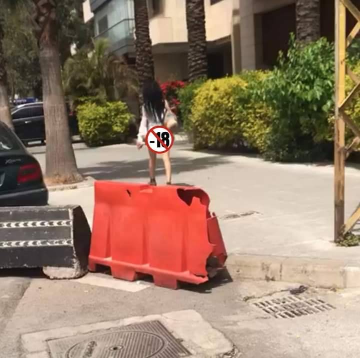 بالصور- لبنانيون بتنزهون عراة في الdown town