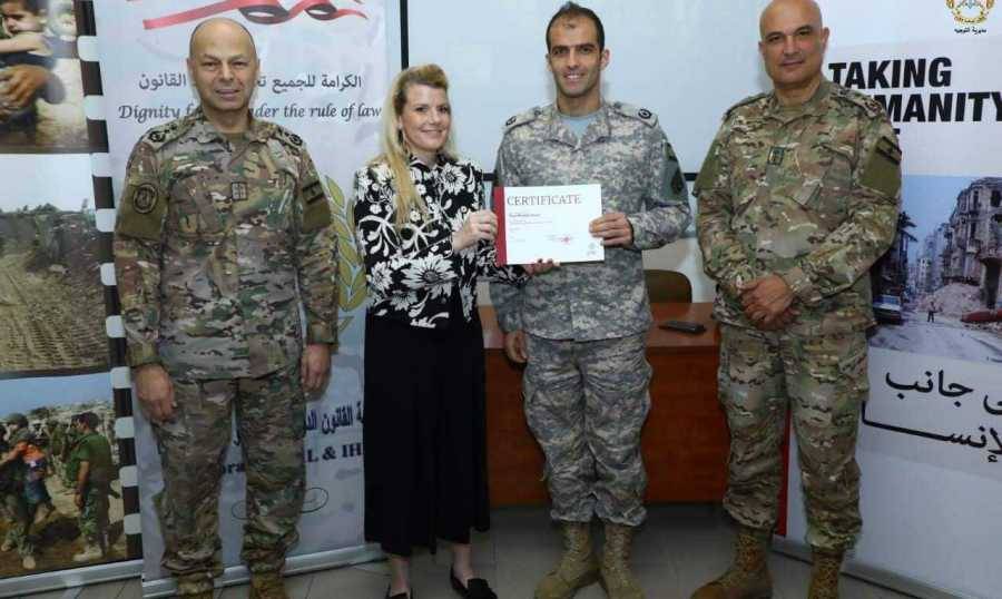 الجيش: تخريج دورة مُدرّب
في مجال القانون الدولي الإنساني