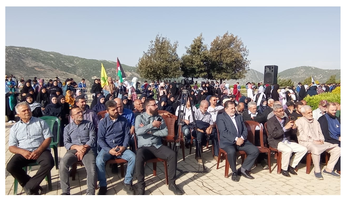 حزب الله رفع راية علم فلسطين في معلم مليتا السياحي