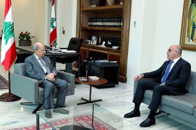عون يطلع من دندن على التحضيرات الجارية لاقتراع اللبنانيين في الامارات