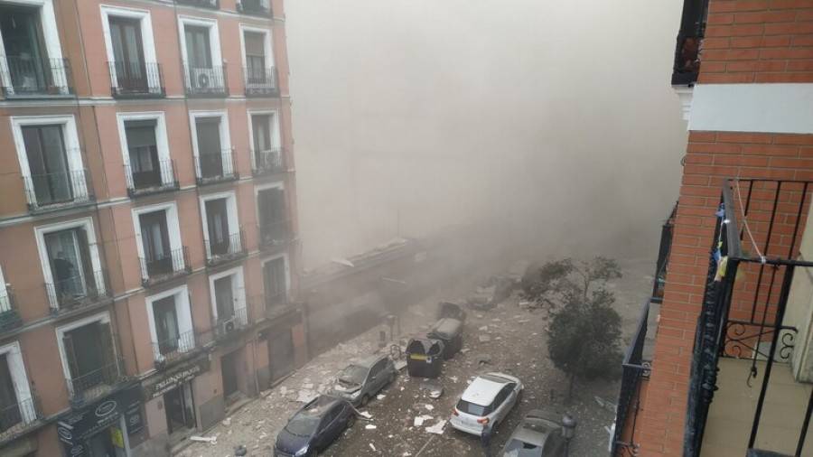 إصابة 17 شخصا على الأقل بانفجار مبنى في مدريد