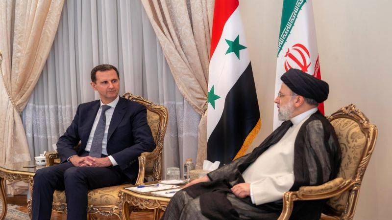 رئيسي للأسد: أنت مثل والدك تعتبر من وجوه جبهة المقاومة
