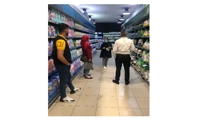 محضر ضبط في حق سوبرماركت في صيدا