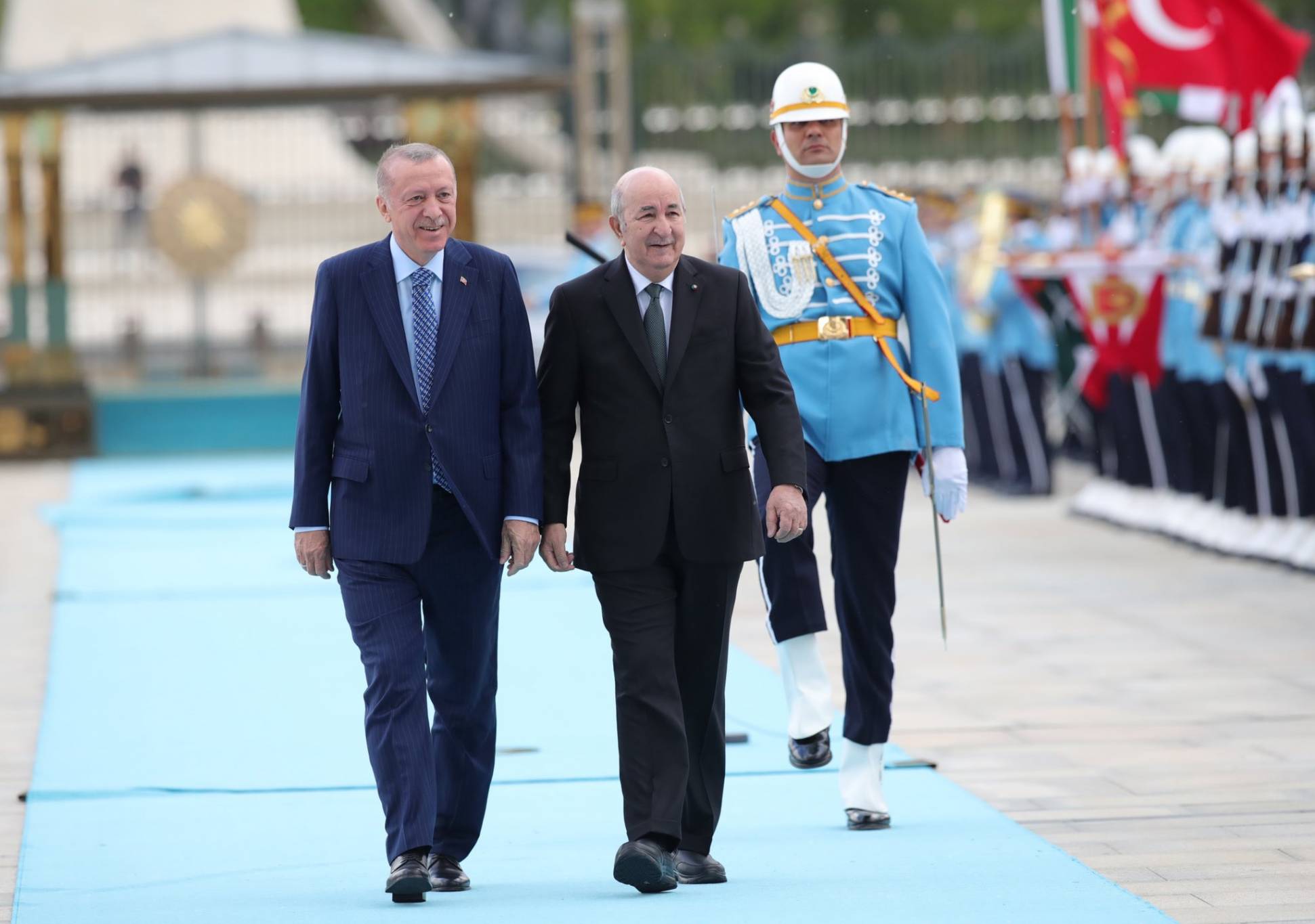 أردوغان يستقبل نظيره الجزائري عبد المجيد تبون