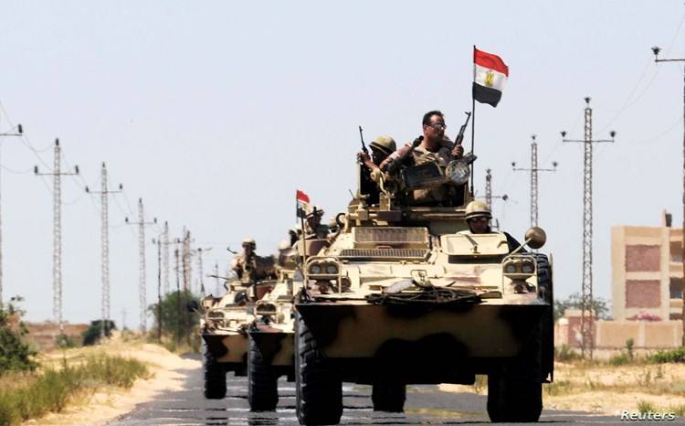 الجيش المصري :مقتل إرهابيين شمال سيناء