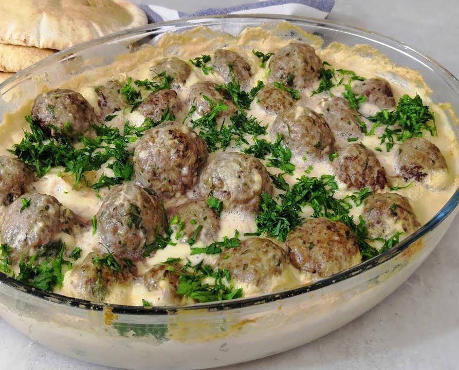 طبخة اليوم: صينية الكفتة بالطحينة