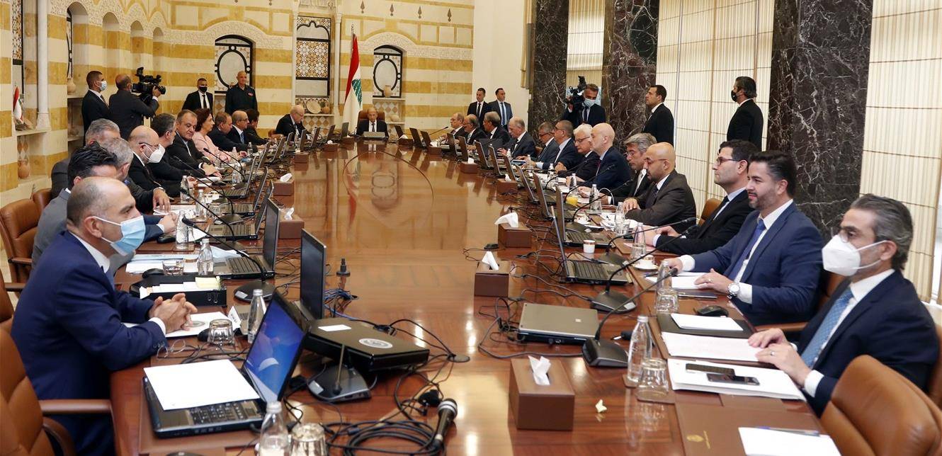 مجلس الوزراء ملتئم في بعبدا في جلسته الاخيرة